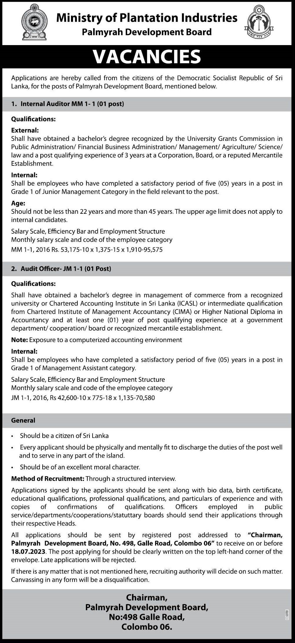 internal-auditor-audit-officer-palmyrah-development-board