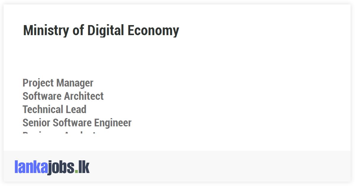 Project Manager, Software Architect, Technical Lead, Senior Software ...
