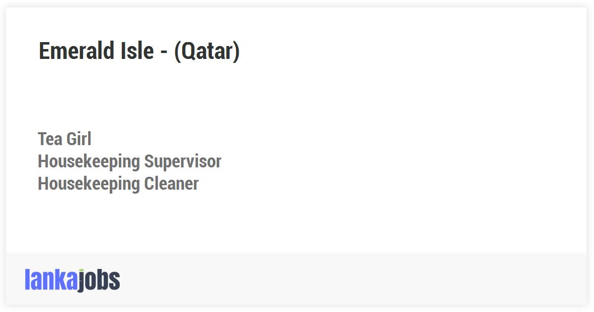 Tea Girl Qatar Emerald Isle